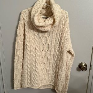 Cowl neck sweater made in Ireland